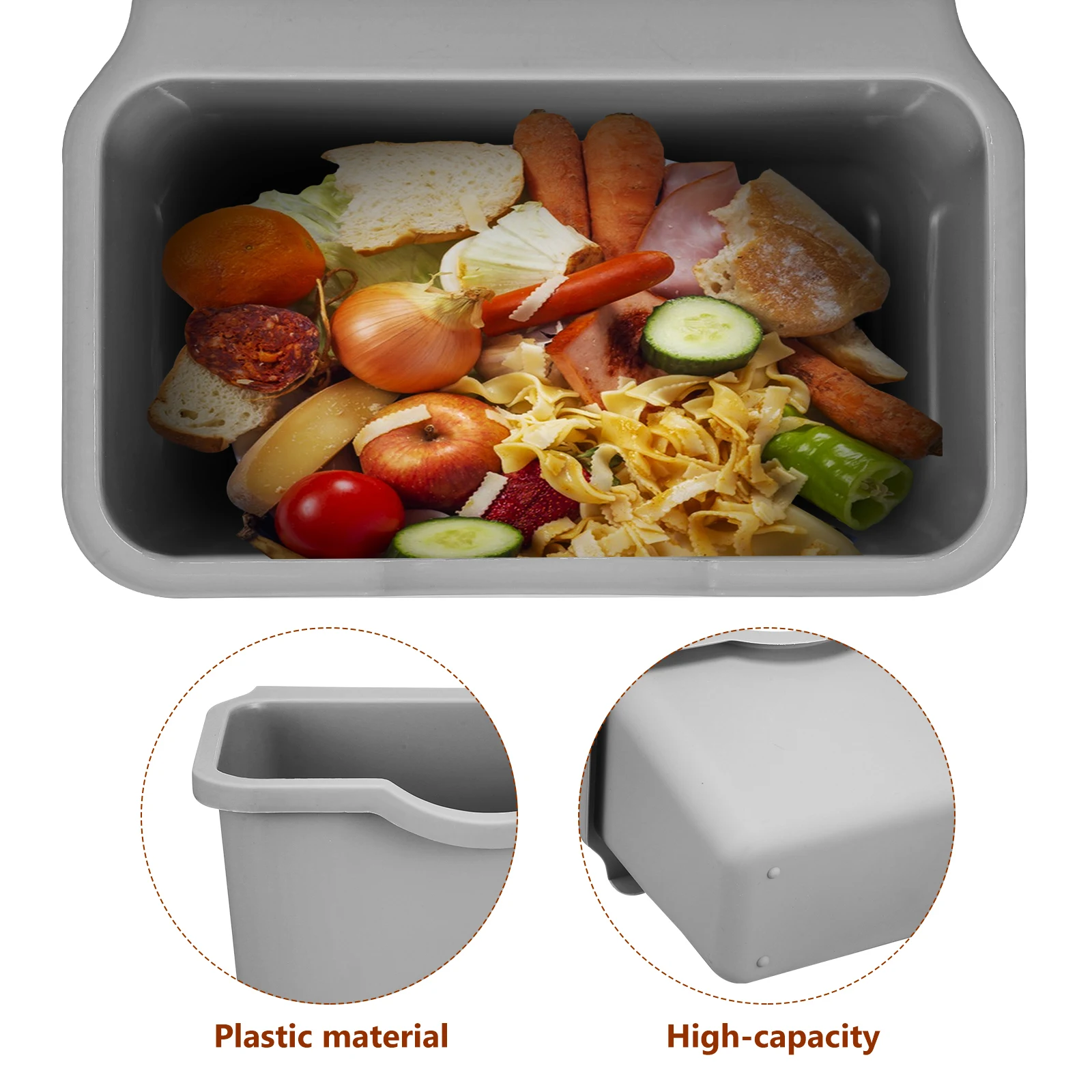 1pcs Stylish Trash Can Cabinet Door Hanging Compost Bin Small Garbage Bucket Space Saving Countertop Organizer Household
1pcs Stylish Trash Can Cabinet Door Hanging Compost Bin Small Garbage Bucket Space Saving Countertop Organizer Household