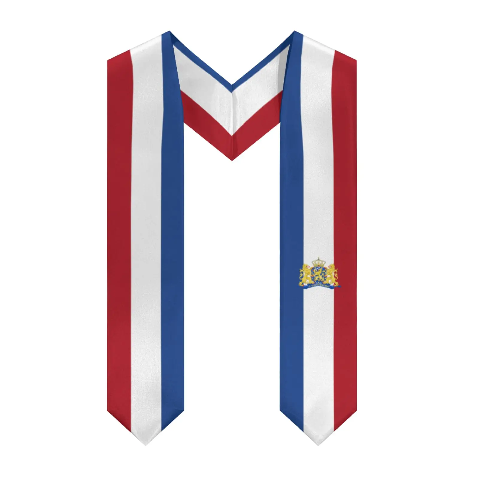 2025 Netherlands Flag Emblem V-neck Graduation Stole Shawl Sash Honor For Study Aboard International Students
2025 Netherlands Flag Emblem V-neck Graduation Stole Shawl Sash Honor For Study Aboard International Students