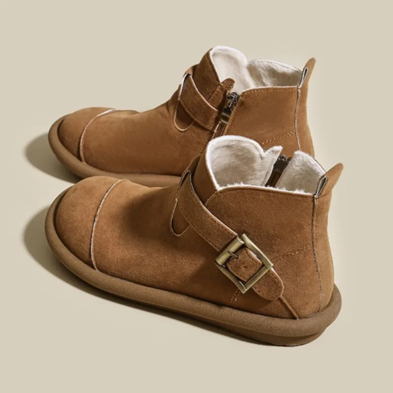 Flats Women Buckle Short Boots 2025 Winter Casual Shoes Fashion Cozy Sneakers Designer Classical Ankle Boots New Dress Zapatos
Flats Women Buckle Short Boots 2025 Winter Casual Shoes Fashion Cozy Sneakers Designer Classical Ankle Boots New Dress Zapatos
