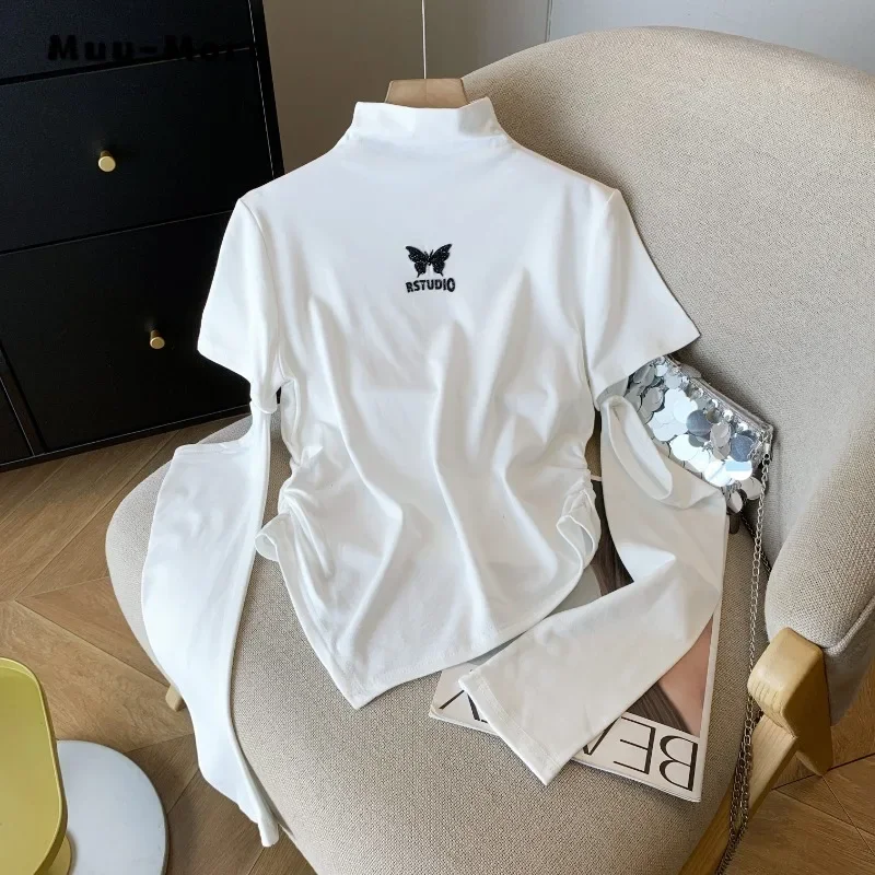 Women's Fashion 2000S Street Style Letter Print Tees Tops 2025 Spring Casual Long Sleeve Mock Neck Eclectic Hollow Out T-Shirts
Women's Fashion 2000S Street Style Letter Print Tees Tops 2025 Spring Casual Long Sleeve Mock Neck Eclectic Hollow Out T-Shirts