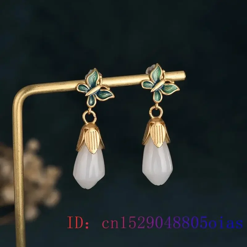 White Jade Flower Earrings Crystal Fashion Gemstone Amulet 925 Silver Gifts Jewelry Chalcedony Zircon Women Natural Charm
White Jade Flower Earrings Crystal Fashion Gemstone Amulet 925 Silver Gifts Jewelry Chalcedony Zircon Women Natural Charm