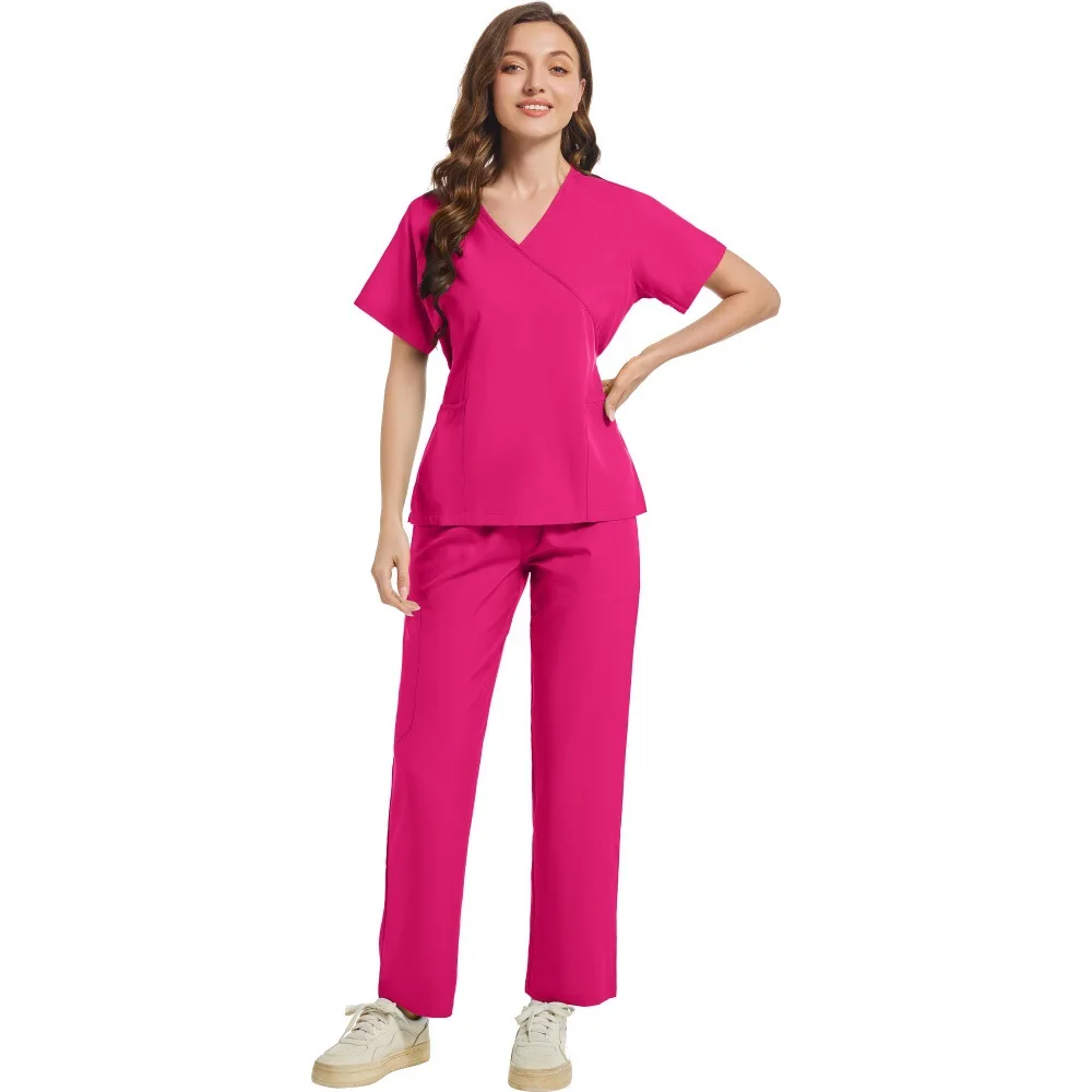 V Neck Medical Scrub Set Stretch Breathable Doctor Nurse Uniform Short Sleeve Straight Pants Hospital Spa Beauty Salon Workwear
V Neck Medical Scrub Set Stretch Breathable Doctor Nurse Uniform Short Sleeve Straight Pants Hospital Spa Beauty Salon Workwear
