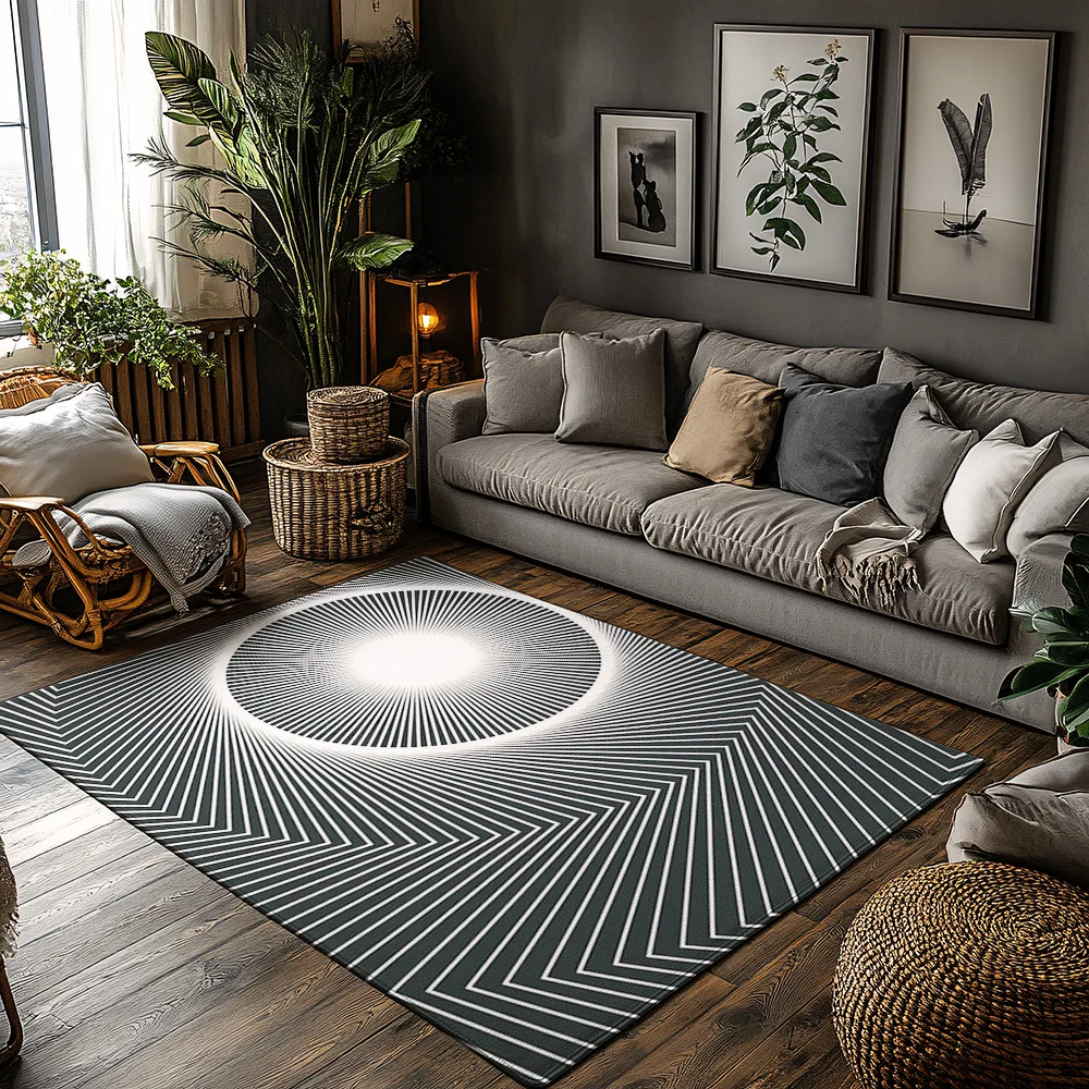 Tuniu Geometric Striped Modern Area Rug Non Slip Home Living Room Floor Mat Decor
Tuniu Geometric Striped Modern Area Rug Non Slip Home Living Room Floor Mat Decor