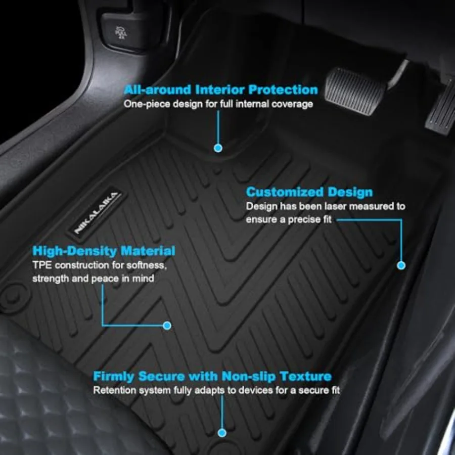 Floor Mats for 2026 2025 2024 2023 Honda Accord Include Hybrid All Weather Protection TPE Rubber Floor Liners
Floor Mats for 2026 2025 2024 2023 Honda Accord Include Hybrid All Weather Protection TPE Rubber Floor Liners
