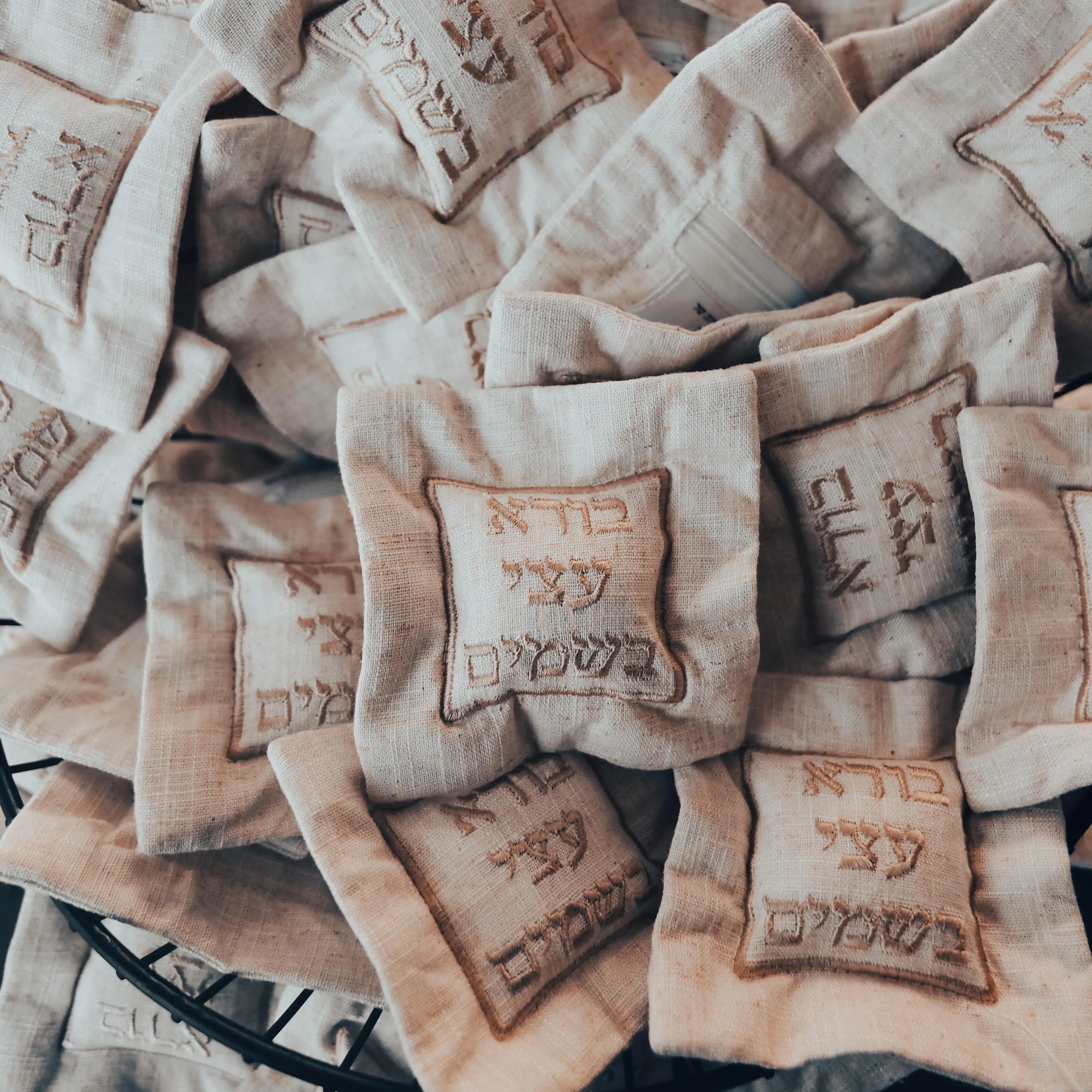 Custom beige Hebrew embroidered linen bessamim Jewish Ahava wedding pillow, cushion, Bar/Bat Mitzvah Jewish gift custom small pi
Custom beige Hebrew embroidered linen bessamim Jewish Ahava wedding pillow, cushion, Bar/Bat Mitzvah Jewish gift custom small pi