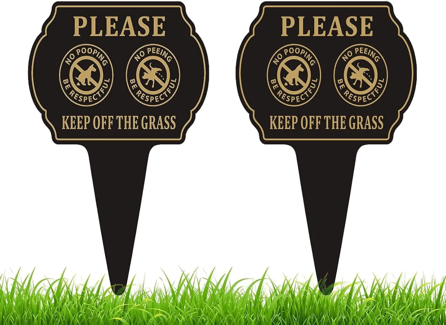 Keep Off Grass Yard Sign 2 Pack, 13.6x9.6 Inch Double Sided Metal Sign with Stake for Lawn, Weatherproof Outdoor Use
Keep Off Grass Yard Sign 2 Pack, 13.6x9.6 Inch Double Sided Metal Sign with Stake for Lawn, Weatherproof Outdoor Use
