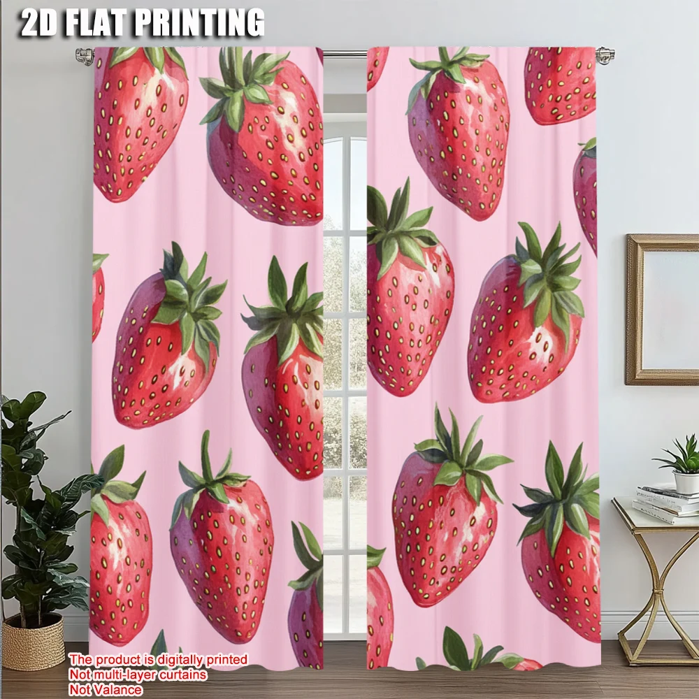 2pcs, Curtains Roller Blinds 2D print Big Strawberries Machine Washable (without rod) Decorations Outdoor Ldeal for Bedroom
2pcs, Curtains Roller Blinds 2D print Big Strawberries Machine Washable (without rod) Decorations Outdoor Ldeal for Bedroom
