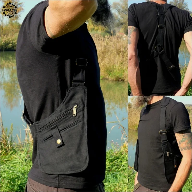 Durable Multi Functional Bag Multi Pocket Adjustable Large Capacity Black Pack Adjustable Casual Canvas Bags
Durable Multi Functional Bag Multi Pocket Adjustable Large Capacity Black Pack Adjustable Casual Canvas Bags