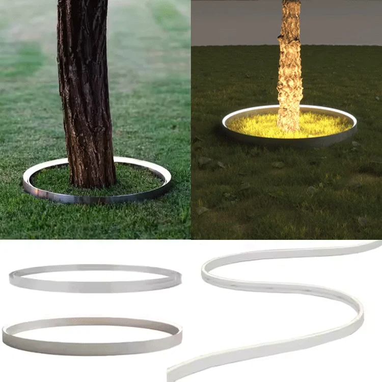 DC24V 3000K IP67 Waterproof Garden LED Tree Spot Lights Steel Ring Neon Light Strip for Outdoor Ground for Tree Lighting Gardens
DC24V 3000K IP67 Waterproof Garden LED Tree Spot Lights Steel Ring Neon Light Strip for Outdoor Ground for Tree Lighting Gardens