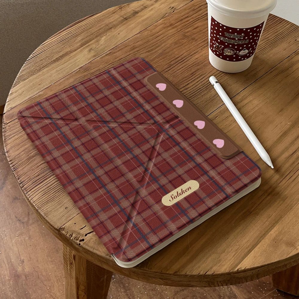Brown Plaid Love For Magnetic Tablet Case For iPad Pro 11 12.9 13 M4 M3 M5 Shell 8.3 9.7 10.2 5/6/7/8/9/10/11th Air 4 5 6 Cover
Brown Plaid Love For Magnetic Tablet Case For iPad Pro 11 12.9 13 M4 M3 M5 Shell 8.3 9.7 10.2 5/6/7/8/9/10/11th Air 4 5 6 Cover