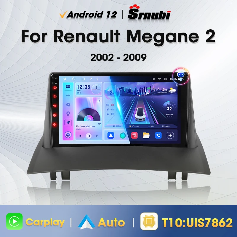 2Din Android 12 Автомобильный радиоприемник для Renault Megane 2 2002-2009 Carplay Авто Мультимедийный видеоплеер Навигация GPS DVD Стереодинамики
2Din Android 12 Автомобильный радиоприемник для Renault Megane 2 2002-2009 Carplay Авто Мультимедийный видеоплеер Навигация GPS DVD Стереодинамики