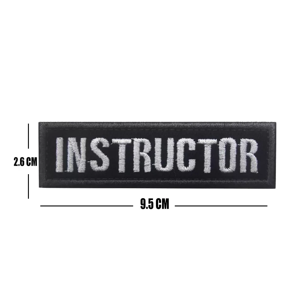 Instructor Embroidered Patch, Name Tape Tactical Badge, Hook and Loop, for Jacket Backpack
Instructor Embroidered Patch, Name Tape Tactical Badge, Hook and Loop, for Jacket Backpack