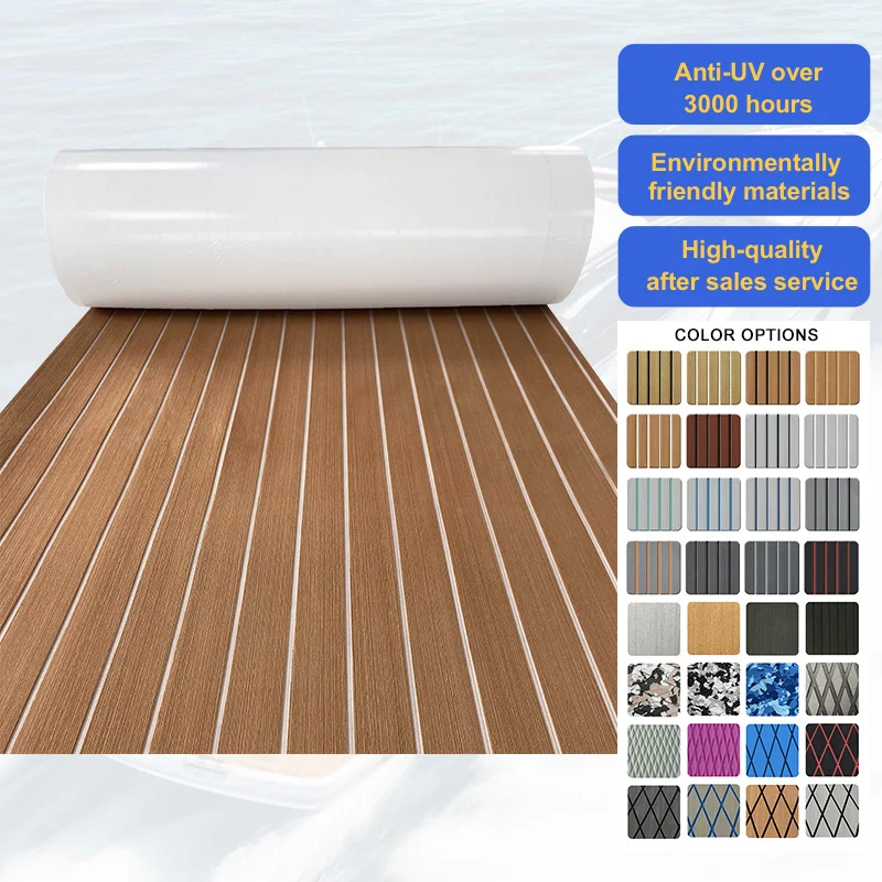 Ocean Custom High Quality 6MM Self Adhesive Outdoor Flooring Decking Mat Eva Faux Teak Marine Boat Pad RV Room Removable Carpet 
Ocean Custom High Quality 6MM Self Adhesive Outdoor Flooring Decking Mat Eva Faux Teak Marine Boat Pad RV Room Removable Carpet