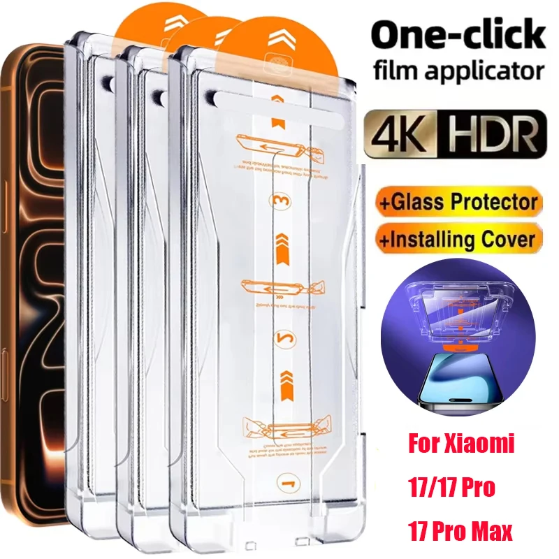 3-1PCS Fingerprint Unlock Tempered Glass For Xiaomi 17 Pro Max Screen Protector For Xiaomi 17 ProMax Mi17 Pro Easy Install Glass
3-1PCS Fingerprint Unlock Tempered Glass For Xiaomi 17 Pro Max Screen Protector For Xiaomi 17 ProMax Mi17 Pro Easy Install Glass