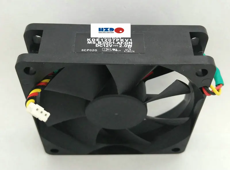 7020 12v 2.0w KDE1207PKV1 B3001.AF.GN hzdo Cooling fan
7020 12v 2.0w KDE1207PKV1 B3001.AF.GN hzdo Cooling fan