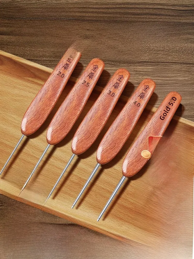 JinLan Handmade DIY Doll Weaving Tool ort Handle Blood Camphor Wooden Stainl Steel Needle Old Model Hand Crochet Needle
JinLan Handmade DIY Doll Weaving Tool ort Handle Blood Camphor Wooden Stainl Steel Needle Old Model Hand Crochet Needle