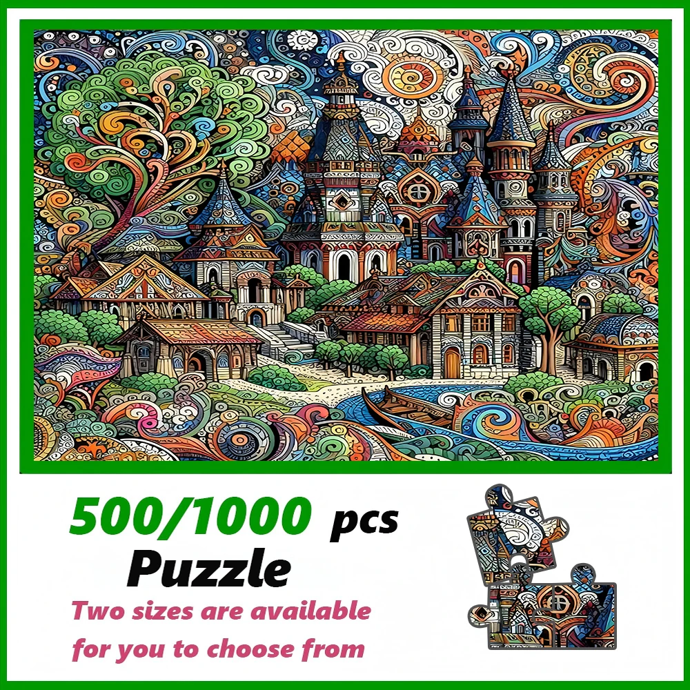 A high-quality 500/1000-piece puzzle, perfect for adults, is a fun family game that helps relieve stress and is great for birthd
A high-quality 500/1000-piece puzzle, perfect for adults, is a fun family game that helps relieve stress and is great for birthd
