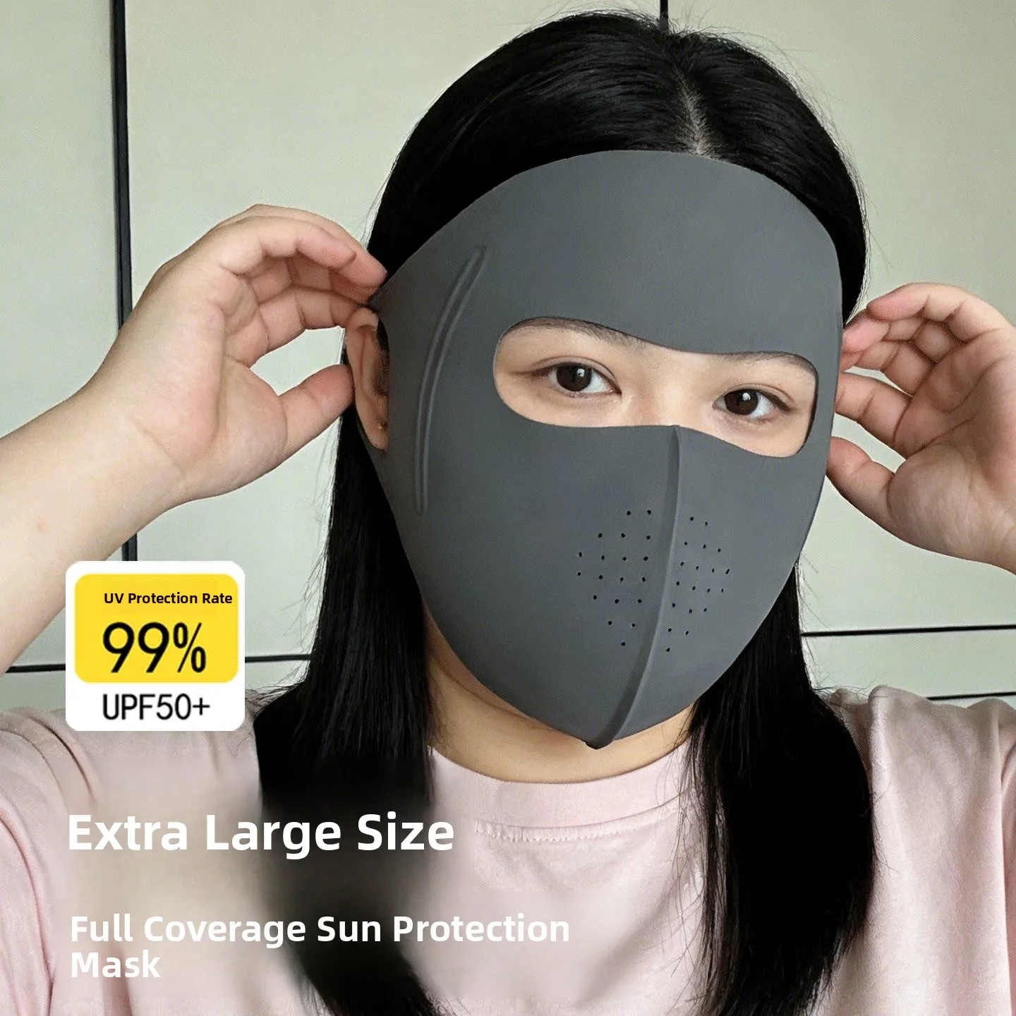 Wide Face Sunshade Mask UV Protection Full Face Ice Silk Basque Women's Summer New Style Outdoor Activity Protective Mask
Wide Face Sunshade Mask UV Protection Full Face Ice Silk Basque Women's Summer New Style Outdoor Activity Protective Mask