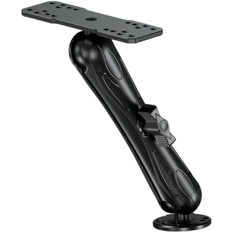 Aluminum Alloy Fish Finder Mount with C Size 1.5" Ball Rectangular Plate and Round Base, 9.1" Long Arm Marine Electronic Mount
Aluminum Alloy Fish Finder Mount with C Size 1.5" Ball Rectangular Plate and Round Base, 9.1" Long Arm Marine Electronic Mount