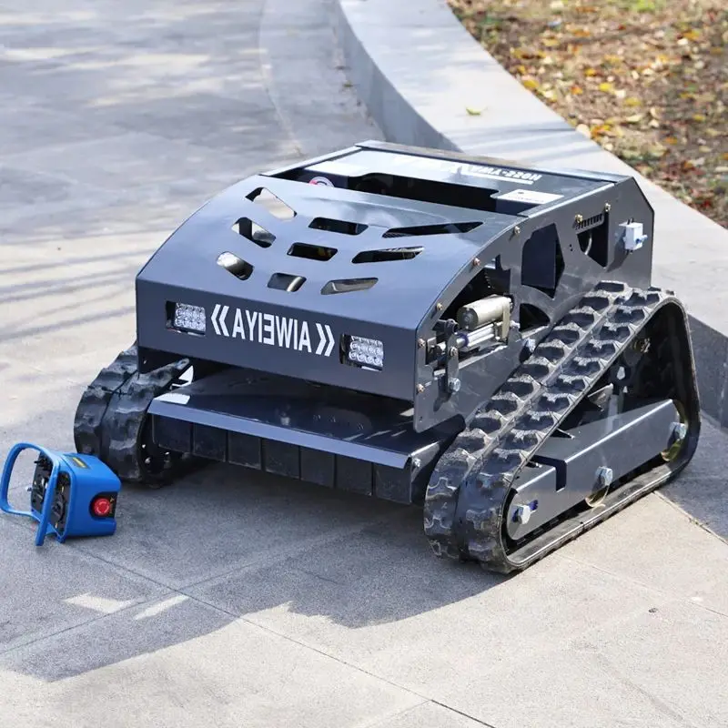 Customized Agricultural Track Remote Control Crawler Lawn Mower Reel Diesel Electric Robot Lawn Mower Manufacturer Supply
Customized Agricultural Track Remote Control Crawler Lawn Mower Reel Diesel Electric Robot Lawn Mower Manufacturer Supply