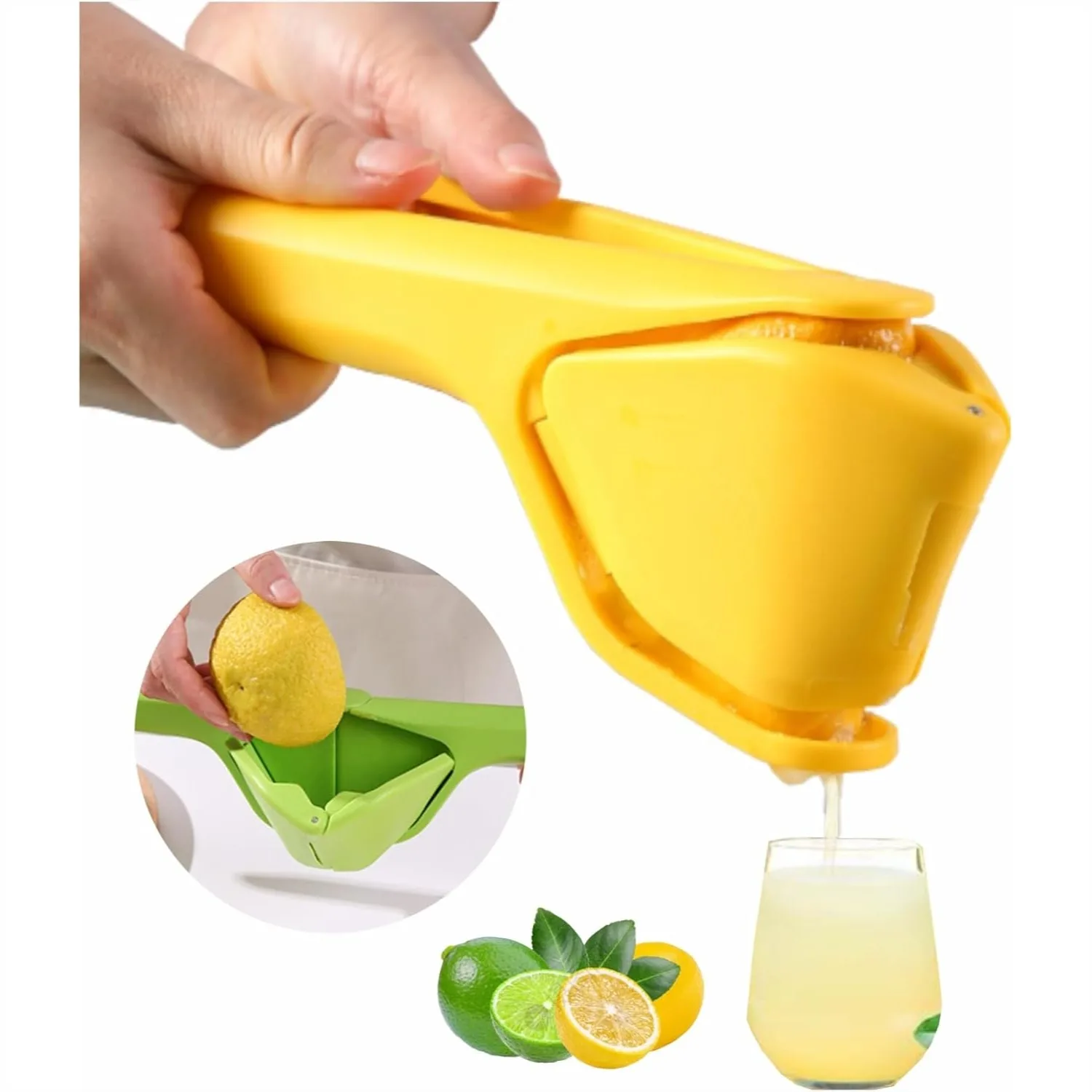Lemon Squeezer for Easy Juice Extraction, Sturdy Hand Juicer with Filter for Lemons, Limes, Citrus, Orange
Lemon Squeezer for Easy Juice Extraction, Sturdy Hand Juicer with Filter for Lemons, Limes, Citrus, Orange