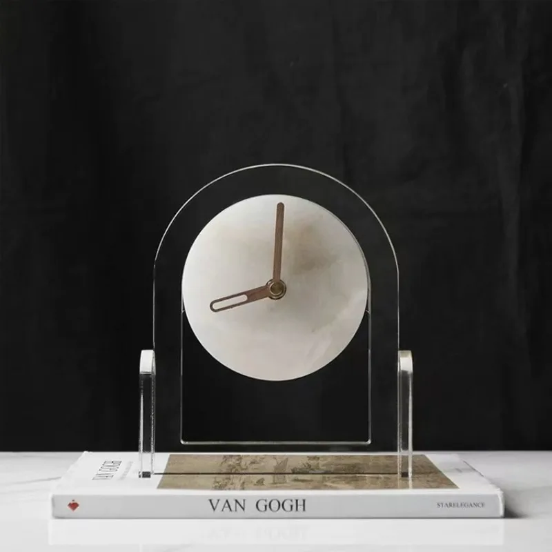 Modern minimalist acrylic clock base, model room, bedside table, TV cabinet, home art desktop decoration ornament
Modern minimalist acrylic clock base, model room, bedside table, TV cabinet, home art desktop decoration ornament