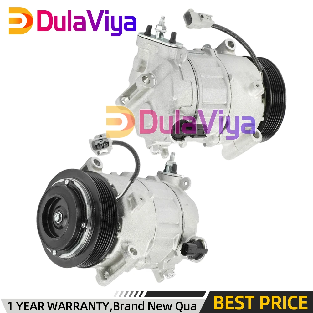 A/C AC Compressor with 6-Groove Pulley For Jeep Cherokee 2014-2017 Chrysler 200 2019-2020 P68103198AB P68103198AA 68103198AC
A/C AC Compressor with 6-Groove Pulley For Jeep Cherokee 2014-2017 Chrysler 200 2019-2020 P68103198AB P68103198AA 68103198AC