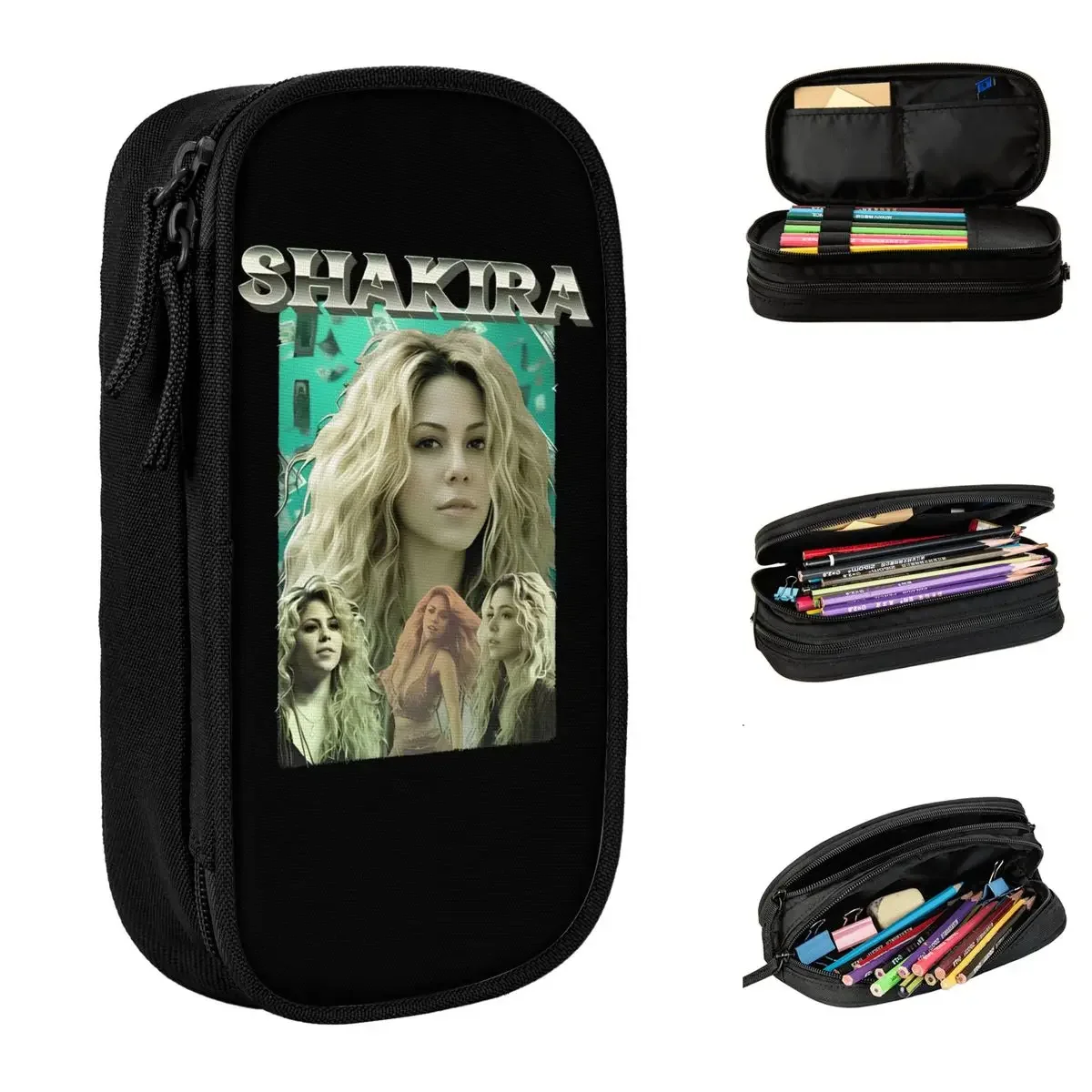 Fashion Shakira Colombia Music Pencil Case Pencilcases Pen Holder Large Storage Bags Students School Cosmetic Stationery
Fashion Shakira Colombia Music Pencil Case Pencilcases Pen Holder Large Storage Bags Students School Cosmetic Stationery