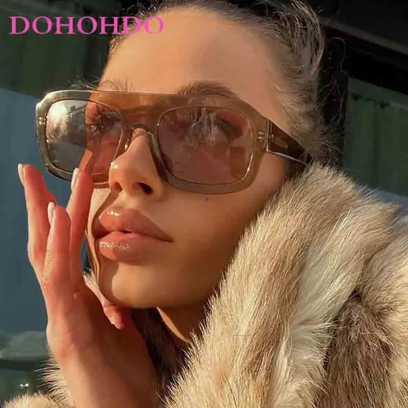 Oversized One-piece Square Hip Hop Sunglasses For Women Fashion Vintage Luxury Brand Design Men Traveling Trend Shades Eyewear
Oversized One-piece Square Hip Hop Sunglasses For Women Fashion Vintage Luxury Brand Design Men Traveling Trend Shades Eyewear