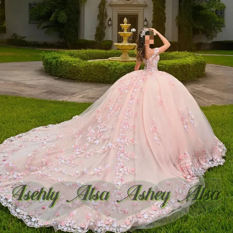 Pink Princess Quinceanera Dresses Ball Gown Off The Shoulder Applique Lace Beads Tull Corset Sweet 16 Vestidos 15 De XV Anos
Pink Princess Quinceanera Dresses Ball Gown Off The Shoulder Applique Lace Beads Tull Corset Sweet 16 Vestidos 15 De XV Anos