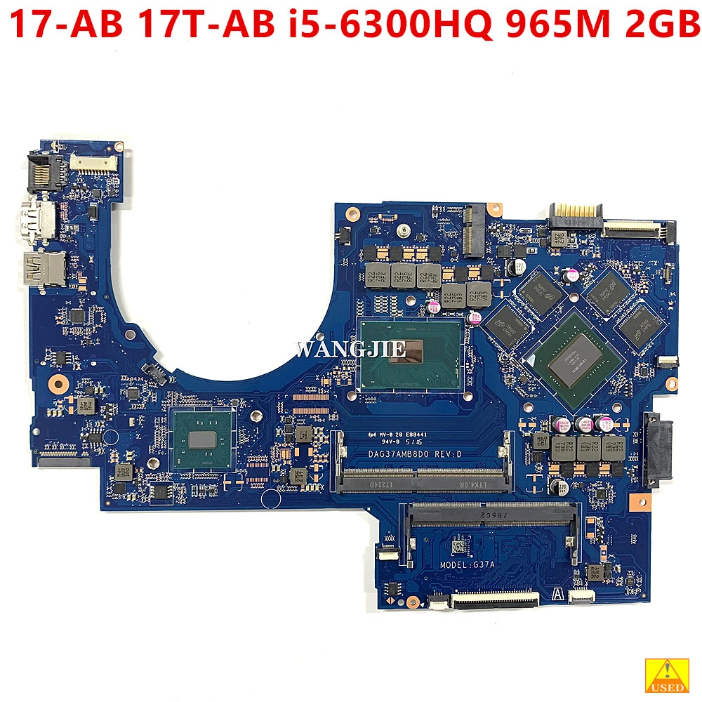 G37A For HP 17-AB 17T-AB Laptop Motherboard 862260-601 862260-001 DAG37AMB8D0 SR2FP i5-6300HQ CPU GTX 965M GTX960M 2GB
G37A For HP 17-AB 17T-AB Laptop Motherboard 862260-601 862260-001 DAG37AMB8D0 SR2FP i5-6300HQ CPU GTX 965M GTX960M 2GB