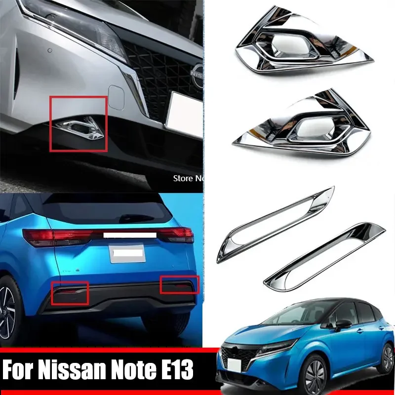 For Nissan Note E13 2021 2022 2023 ABS Chrome front Rear Reflector Fog Light Lamp Cover Trim Bezel Frame Styling Garnish
For Nissan Note E13 2021 2022 2023 ABS Chrome front Rear Reflector Fog Light Lamp Cover Trim Bezel Frame Styling Garnish