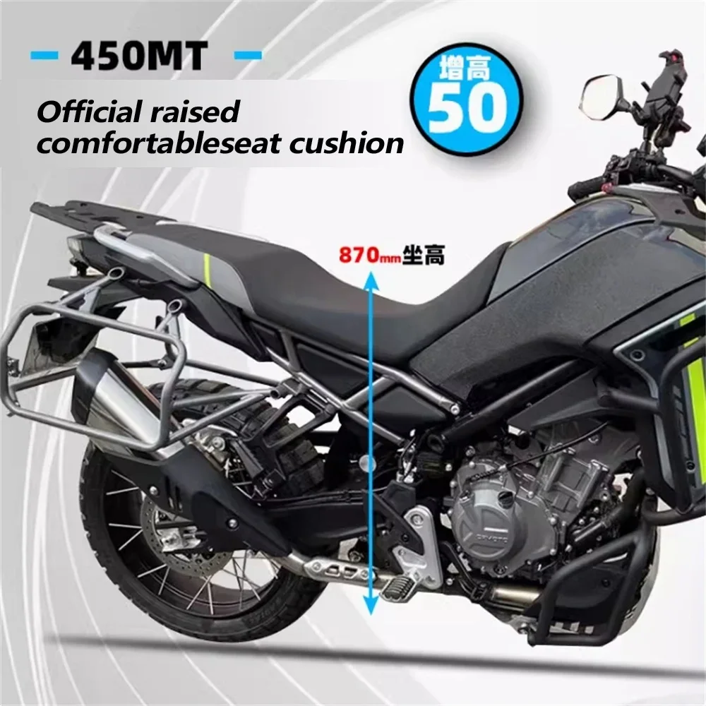 Heighten Seat Cushion FOR CFMOTO 450MT Motorcycle Modified Original Accessories Overall Heightening 870 Seat Cushion
Heighten Seat Cushion FOR CFMOTO 450MT Motorcycle Modified Original Accessories Overall Heightening 870 Seat Cushion