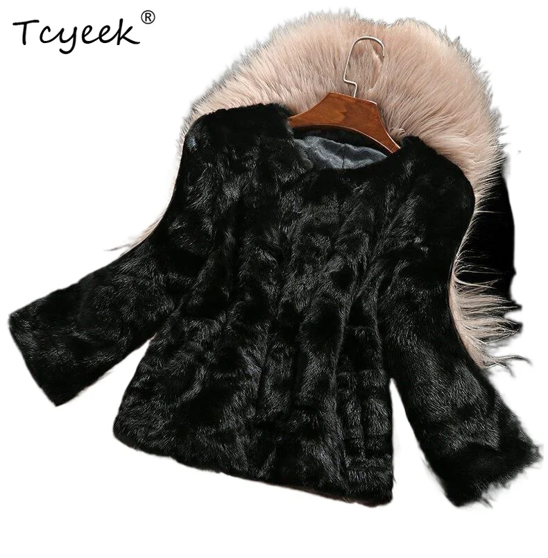 Tcyeek Real Mink Fur Coat Woman Winter Jacket for Women Clothing Fashion Short Warm Coats Spliced Mink 2026 Пальто Женское
Tcyeek Real Mink Fur Coat Woman Winter Jacket for Women Clothing Fashion Short Warm Coats Spliced Mink 2026 Пальто Женское