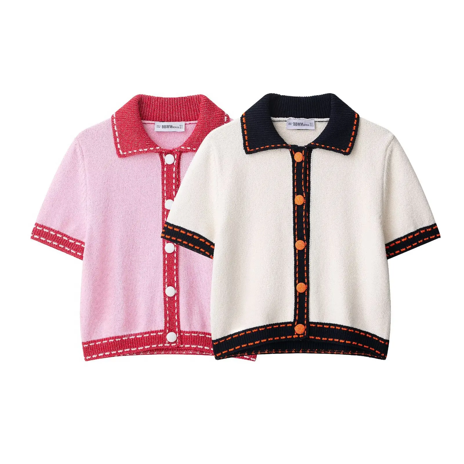 2025 Autumn New Arrivals Women's Clothing Tailored Cut Decorative Collar Short-Sleeved Knitted Cardigan
2025 Autumn New Arrivals Women's Clothing Tailored Cut Decorative Collar Short-Sleeved Knitted Cardigan