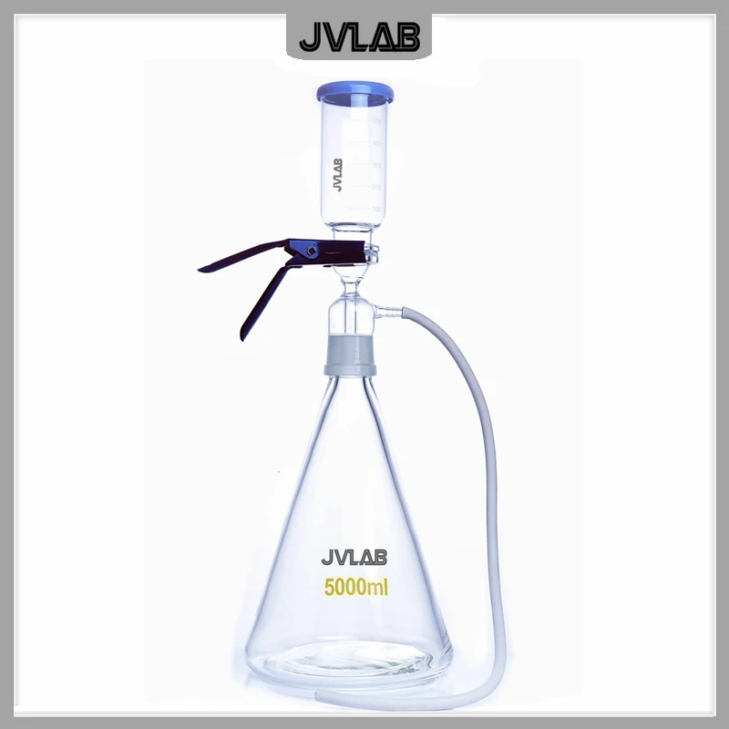 Solvent Filtration Apparatus Set 5000 mL Glass Sand Core Vacuum Filter Unit Device With Filter Cup 500mL & Receive Bottle 5000mL
Solvent Filtration Apparatus Set 5000 mL Glass Sand Core Vacuum Filter Unit Device With Filter Cup 500mL & Receive Bottle 5000mL