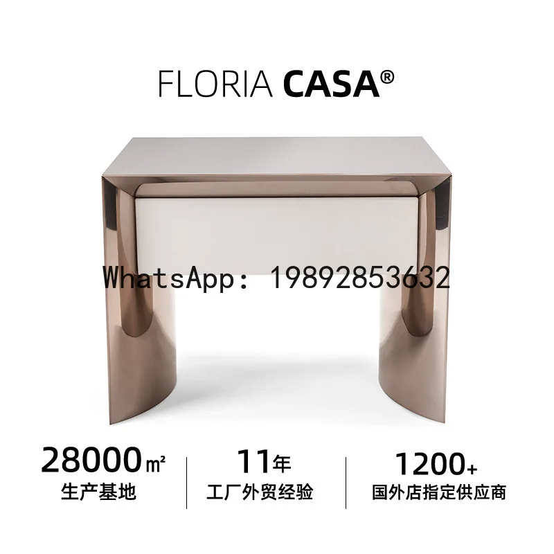 LYY Creative Bedside Table Light Luxury High Art Sense Bedroom Bedside Small Edge Stainless Steel Square Storage
LYY Creative Bedside Table Light Luxury High Art Sense Bedroom Bedside Small Edge Stainless Steel Square Storage