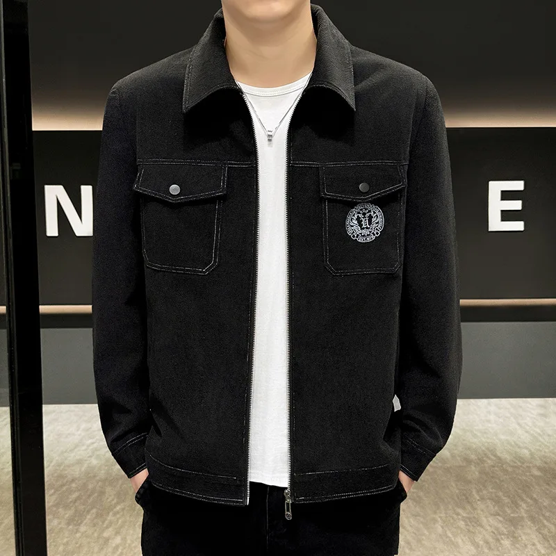 Spring Autumn New Sle Loose Fit ort Zipper Collared Casual Workwear Jaet for Men Faionable Youth Outerwear
Spring Autumn New Sle Loose Fit ort Zipper Collared Casual Workwear Jaet for Men Faionable Youth Outerwear