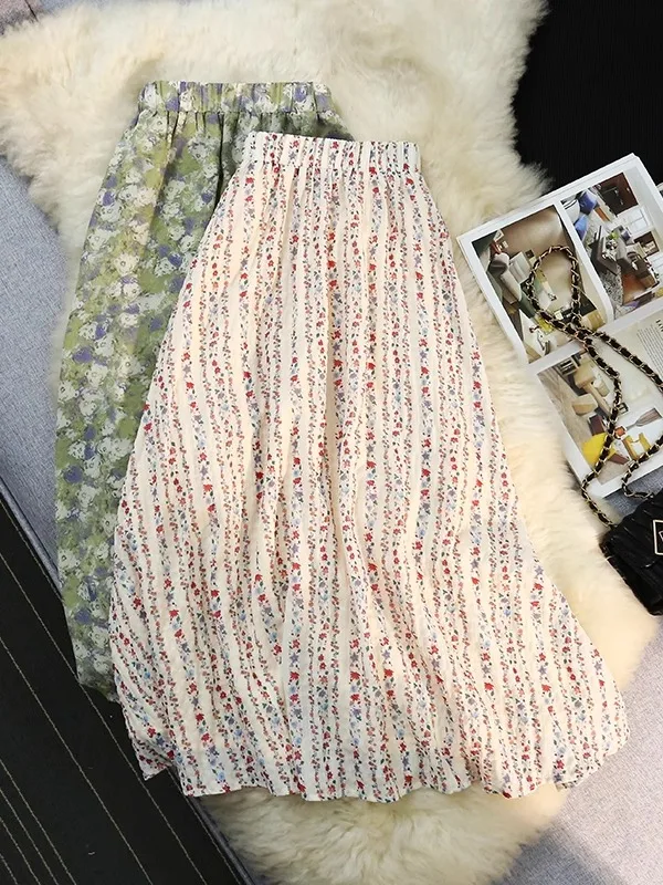 Ele Floral Print A-Line Midi Skirt High Waist Slimming Versatile Women's Spring Summer Faion Casual Polyester Fiber
Ele Floral Print A-Line Midi Skirt High Waist Slimming Versatile Women's Spring Summer Faion Casual Polyester Fiber