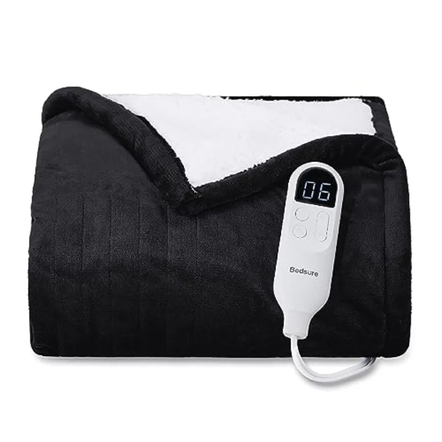 Heated Blanket Throw Blanket - Fast Heating Electric Blanket Soft Flannel Heated Throw with 4 Time Settings 6 Heating Settings
Heated Blanket Throw Blanket - Fast Heating Electric Blanket Soft Flannel Heated Throw with 4 Time Settings 6 Heating Settings