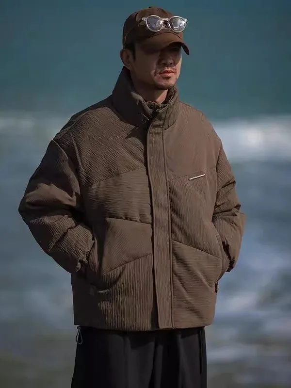 Loose Fit Men's down Jaet Stand Collar Du Feather Casual Sle Color Large Size American Texture Winter Coat
Loose Fit Men's down Jaet Stand Collar Du Feather Casual Sle Color Large Size American Texture Winter Coat