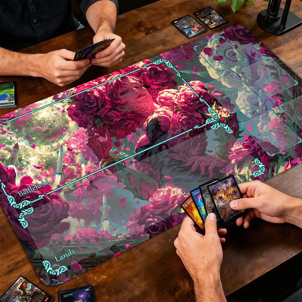 Fantasy Rose Woman Magic Card Battle Mat MTG Playmat Anti-slip Base 35X60CM gathering gaming mats Board Game Mat for TCG
Fantasy Rose Woman Magic Card Battle Mat MTG Playmat Anti-slip Base 35X60CM gathering gaming mats Board Game Mat for TCG