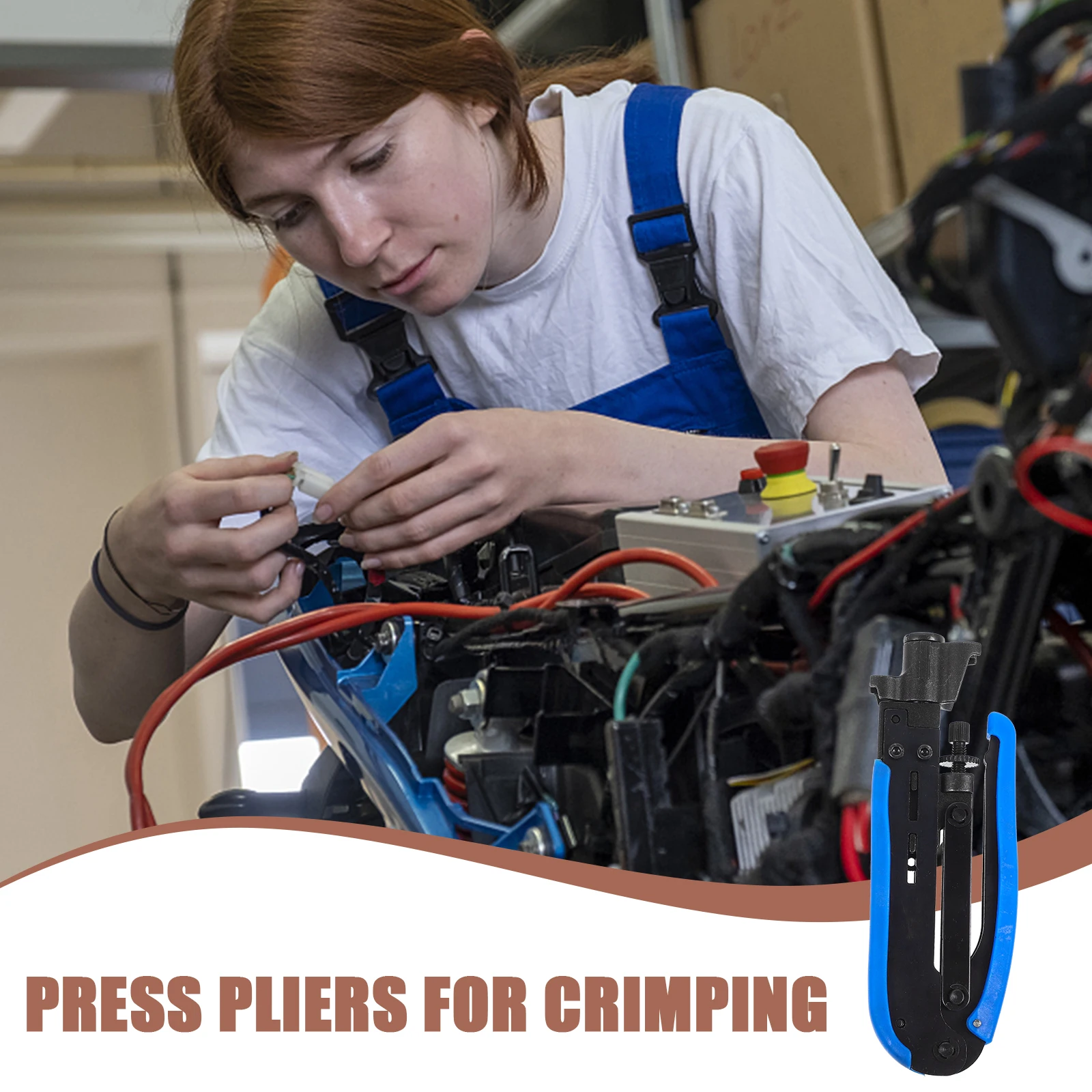 Cable Squeeze Pliers Blue Tool Crimper for Video F Connector Network Multi Function Durable Easy Use Home Office
Cable Squeeze Pliers Blue Tool Crimper for Video F Connector Network Multi Function Durable Easy Use Home Office