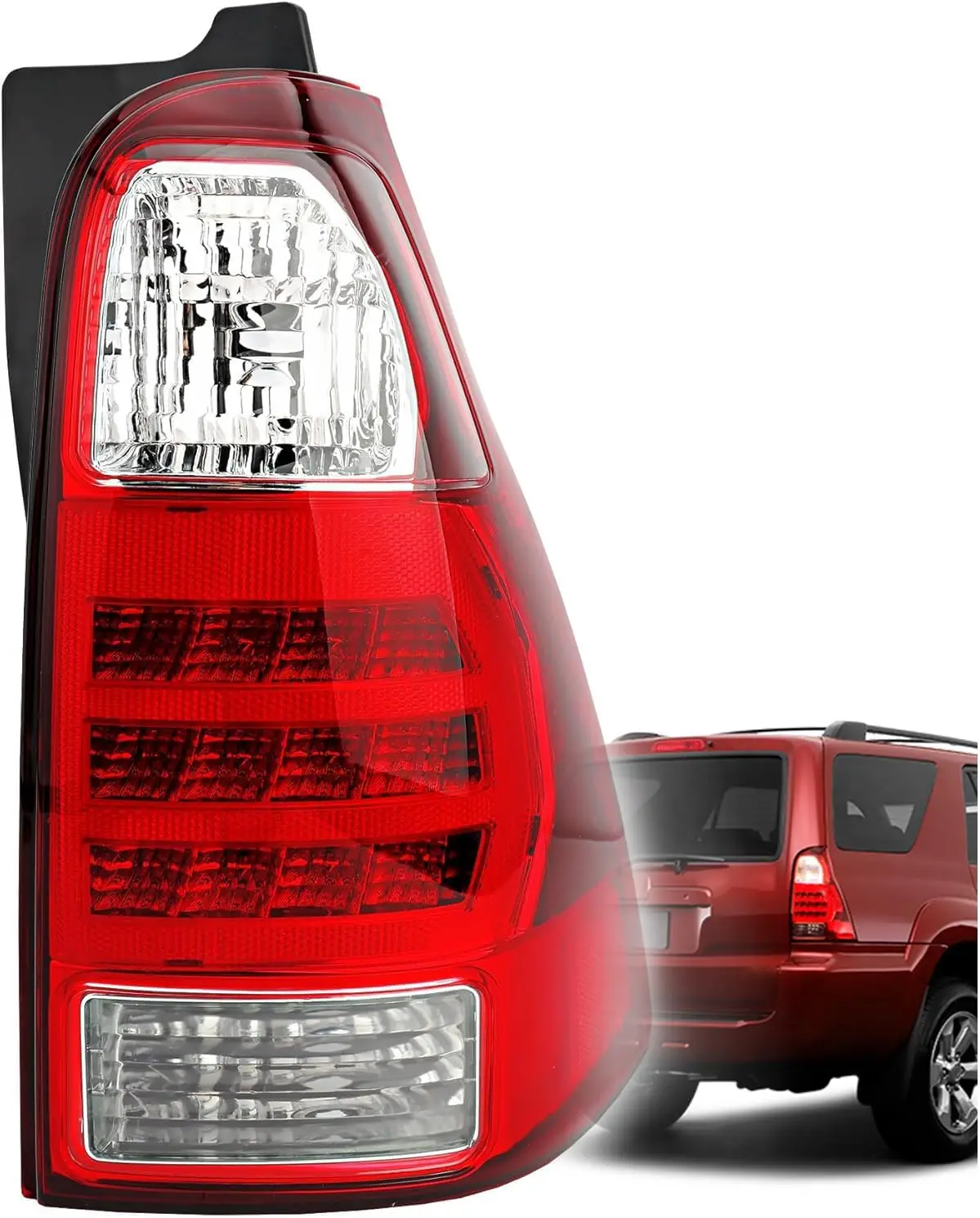 Tail Light Assembly Compatible with Toyota 4Runner 2006-2009, LED Brake Taillight Rear Right Passenger Side, Direct Replacement
Tail Light Assembly Compatible with Toyota 4Runner 2006-2009, LED Brake Taillight Rear Right Passenger Side, Direct Replacement