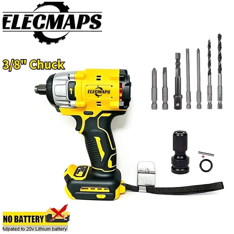 3/8" & 1/2" Cordless Impact Wrench Set – Dual-Size Electric Wrench + Impact Drill + Electric Screwdriver (Battery Not Included) – Ergonomic Grip Design for Construction, Maintenance & DIY Tasks – Efficient Fastening & Loosening Solution
3/8" & 1/2" Cordless Impact Wrench Set – Dual-Size Electric Wrench + Impact Drill + Electric Screwdriver (Battery Not Included) – Ergonomic Grip Design for Construction, Maintenance & DIY Tasks – Efficient Fastening & Loosening Solution