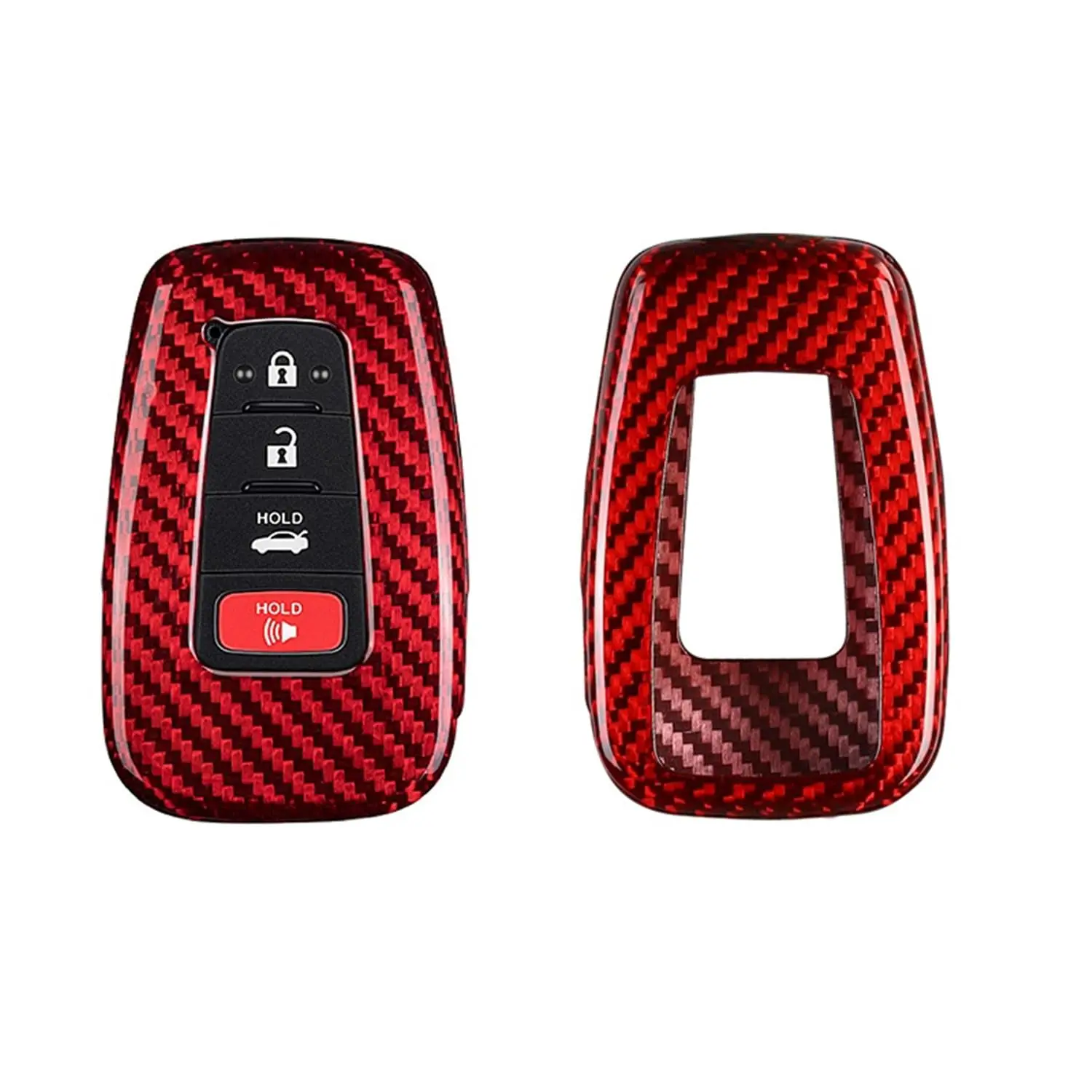Carbon Fiber Key Fob Cover For Toyota Smart Keyless Entry Remote 2016-2023 Red
Carbon Fiber Key Fob Cover For Toyota Smart Keyless Entry Remote 2016-2023 Red