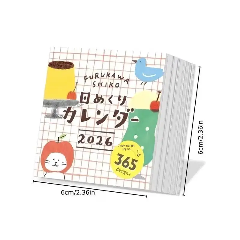 NEW 2026 Japanese-Style Tear-Off Desk Calendar - A Daily Illustrated Notebook With A Cute Illustration Style
NEW 2026 Japanese-Style Tear-Off Desk Calendar - A Daily Illustrated Notebook With A Cute Illustration Style