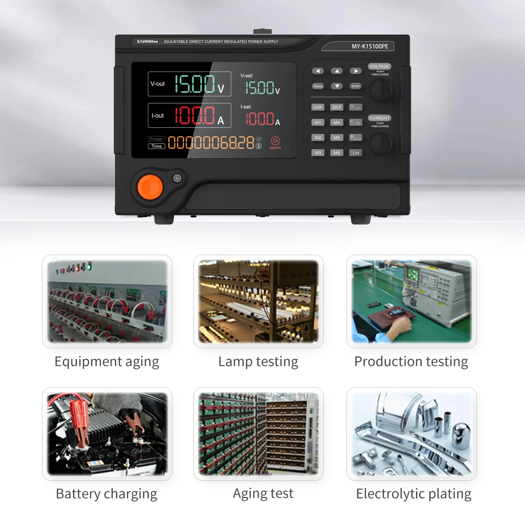 Laboratory programmable Adjustable Output 1500W 15V 100A DC Power Supply Voltage Regulator Lab AC 220V
Laboratory programmable Adjustable Output 1500W 15V 100A DC Power Supply Voltage Regulator Lab AC 220V