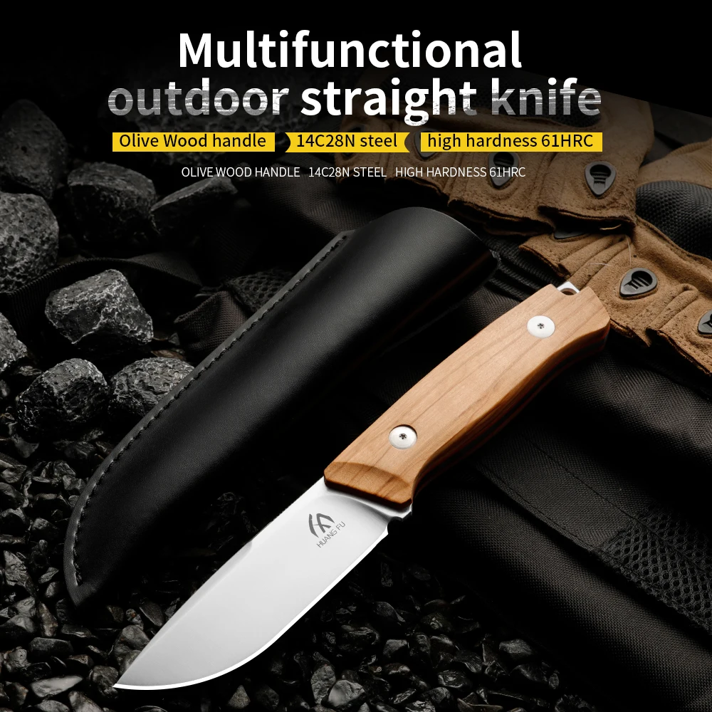 High-quality steel fixed blade, outdoor camping knife with high-hardness stainless steel integrated spine and sheath for emergen
High-quality steel fixed blade, outdoor camping knife with high-hardness stainless steel integrated spine and sheath for emergen