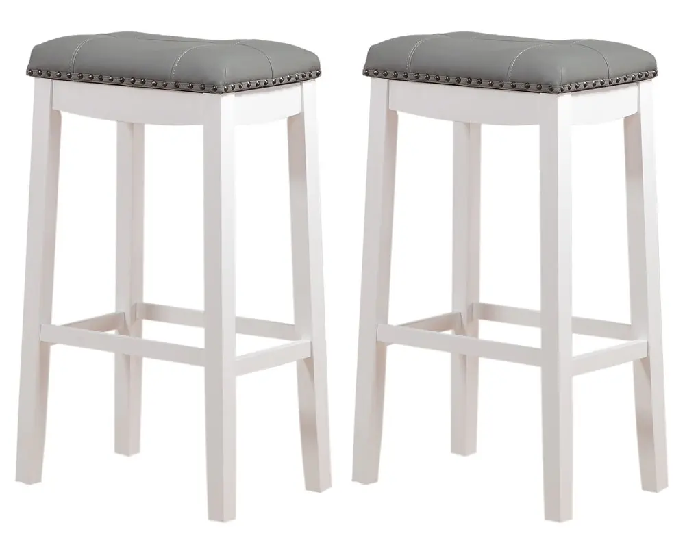 Кембриджский табурет-седло с подушкой, 29 дюймов, набор из 2 шт., белый с серым
Кембриджский табурет-седло с подушкой, 29 дюймов, набор из 2 шт., белый с серым